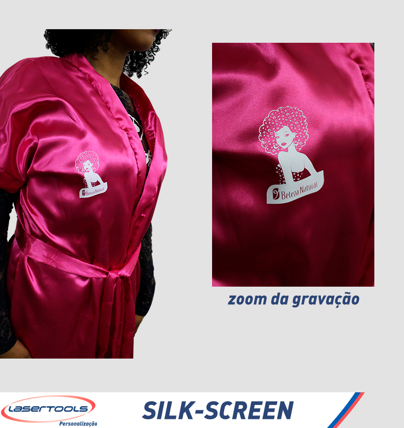 Silk-Screen - Roupão de Seda